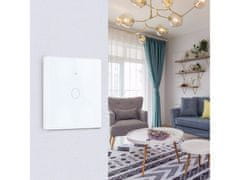 Dotykový WiFi vypínač na 1 okruh- kompatibilný s Tuya a Smart Life - biela