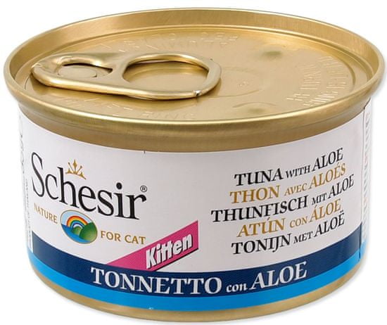 Schesir Konzerva Kitten tuniak + aloe 14 x 85g