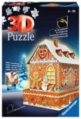 Ravensburger Svietiace 3D puzzle Nočná edícia Perníková chalúpka 216 dielikov