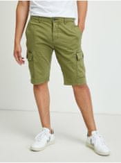 Tom Tailor Zelené pánske šortky s vreckami Tom Tailor XS-S