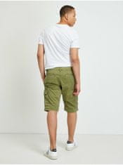 Tom Tailor Zelené pánske šortky s vreckami Tom Tailor XS-S
