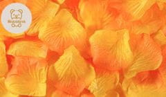 Medvídárek Okvetné lístky ruží 400 ks - oranžovo žlté