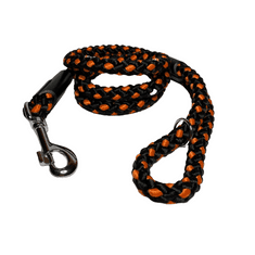 Palkar Vodítko pre psov 150 cm x 14 mm čierno-oranžová
