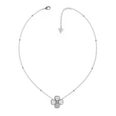 Guess Oceľový náhrdelník pre šťastie Fine Heart JUBN01419JWRHT/U