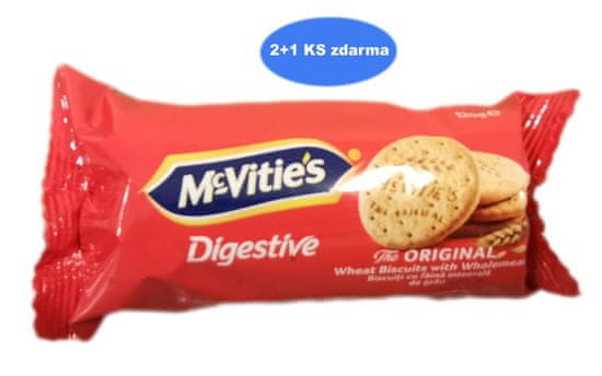 McVitie's sušienky s príchuťou celozrnnej pšenice 120g (2+1 ks zdarma)