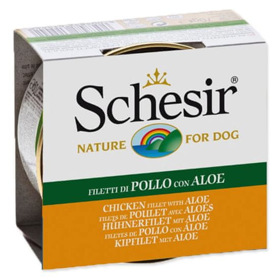 Schesir Konzerva Dog kuracie + aloe v želé 10 x 150 g