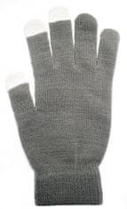 Universal Dámské rukavice na dotykový displej šedé