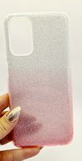 Telone Puzdro Focell Shining Samsung Galaxy M13 M135 Stříbrná-Růžová