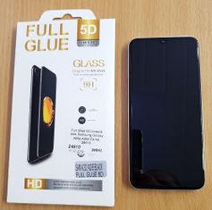 Universal Full Glue 5D tvrdené sklo Samsung Galaxy A20e A202 Černé 24610