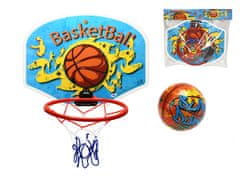 Mikro Trading Basketbalový kôš 34 x 25,3 cm s loptou vo vrecku