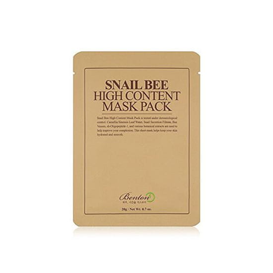 Benton Regeneračná pleťová maska Snail Bee (High Content Mask Pack) 10 ks