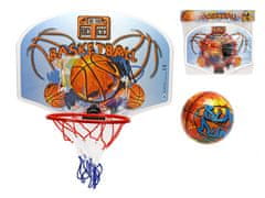 Mikro Trading Basketbalový kôš 41 x 31 cm s loptou vo vrecku