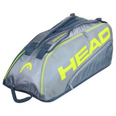 Head Tour Team Extreme 9R Supercombi 2021 taška na rakety šedá-žltá