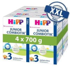 HiPP 3 Junior Combiotik Batoľacie mlieko 4x700 g