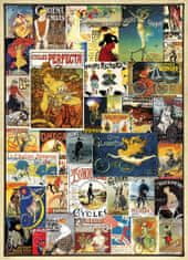EuroGraphics Puzzle Vintage cyklistické plagáty 1000 dielikov