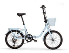 MBM Kangaroo skladací bicykel, 20", 35 cm, 6SP, svetlomodrá
