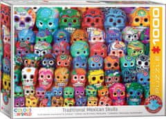EuroGraphics Puzzle Tradičné mexické lebky 1000 dielikov