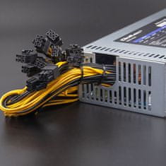 Qoltec Napájací zdroj PCI-E 1800W | 80 Plus Platinum | Data mining