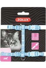 Zolux Postroj mačka ETHNIC nylon modrý