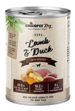 Chicopee Dog konz. Pure Lamb & Duck 400g