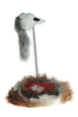 Karlie Hračka mačka Myš na pružine 14cm KAR