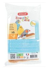 Zolux Sušienky vták Crunchy CAKE APPLE banány 6ks 75g