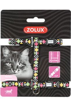 Zolux Postroj mačka ARROW nylon čierny