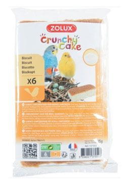 Zolux Sušienky vták Crunchy CAKE GROWTH 6ks 75g