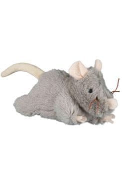 Trixie Hračka mačka Myš šedá plyšová robustná 15cm 1ks TR