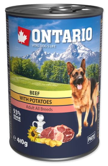 Ontario konzerva hovädzie, zemiakov a slnečnicový olej 6 x 400g