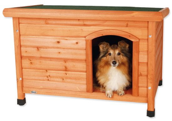 Trixie Búda pre psa, drevená, rovná strecha veľ. S-M: 85x58x60 cm