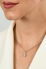 Brilio Silver Elegantný strieborný set šperkov so zirkónmi SET221W (náušnice, prívesok)
