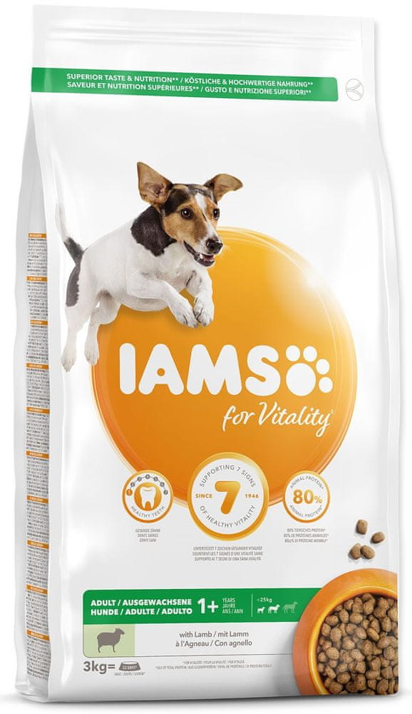 IAMS Dog Adult Small&amp;Medium Lamb 3 kg