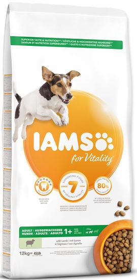 IAMS Dog Adult Small&amp;Medium Lamb 12 kg