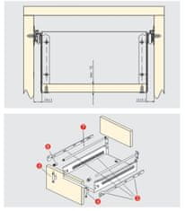 ATM Metalbox H-118 biely dĺžka L-300 biely