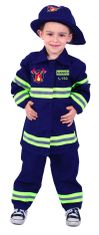 Rappa Detský kostým hasič s českou potlačou 116 - 128