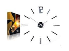 ModernClock 3D nalepovacie hodiny Carlo čierne