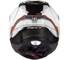 Nexx Helma na moto X.R3R CARBON white/red vel. M