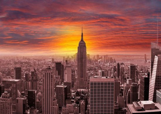 ENJOY Puzzle Západ slnka nad panorámou New Yorku 1000 dielikov