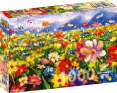 ENJOY Puzzle Farebná kvetinová lúka 1000 dielikov