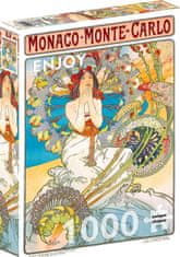 ENJOY Puzzle Monako Monte Carlo, Alfons Mucha 1000 dielikov
