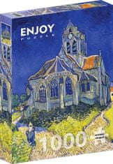 ENJOY Puzzle Vincent Van Gogh: Kostol v Auvers-sur-Oise 1000 dielikov