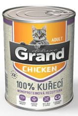 GRAND konz. deluxe mačka 100% hydina 400g