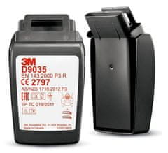 3M Časticový filter D9035 P3 R v púzdre Secure Click 3M na polmasky HF-800