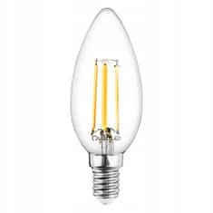 LUMILED 10x LED žiarovka E14 B35 7W = 60W 806lm 4000K Neutralná biela 360° Filament