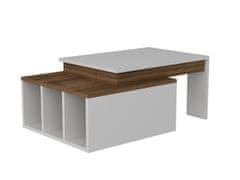 Dalenor Konferenčný stolík Kolarado, 90 cm, biela / dub