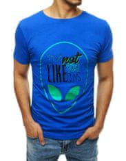 Dstreet pánske tričko s potlačou Benigno modrá XL