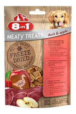 8in1 Pochúťka Meaty Treats FD Duck / Apple 50g