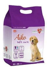 Podložka absorpčná pre psov Aiko Soft Care 60x58cm 30ks