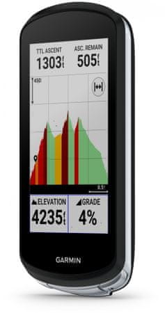 GPS navigácia na bicykel Garmin Edge 1040 výkonná cyklonavigácia cyklopočítač kvalitná navigácia, navigovanie, notifikácia z telefónu, detekcia nehody, prehľadný dobre čitateľný displej 3.5palcov Glonass GPS Galileo WiFi farebný displej bezpečnostný GPS inteligentný GPS kvalitná navigácia na bicykel dotykový displej 35h výdrž vodoodolná cyklonavigácia závodná navigácia profesionálny cyklopočítač prepočítavanie trasy Garmin Connect TraningPeark Komoot Strava vyspelé funkcie alarm notifikácie podrobné mapy tréningové funkcie osobný tréner Varia VIRB Vector dlhá výdž batérie prémiový cyklopočítač